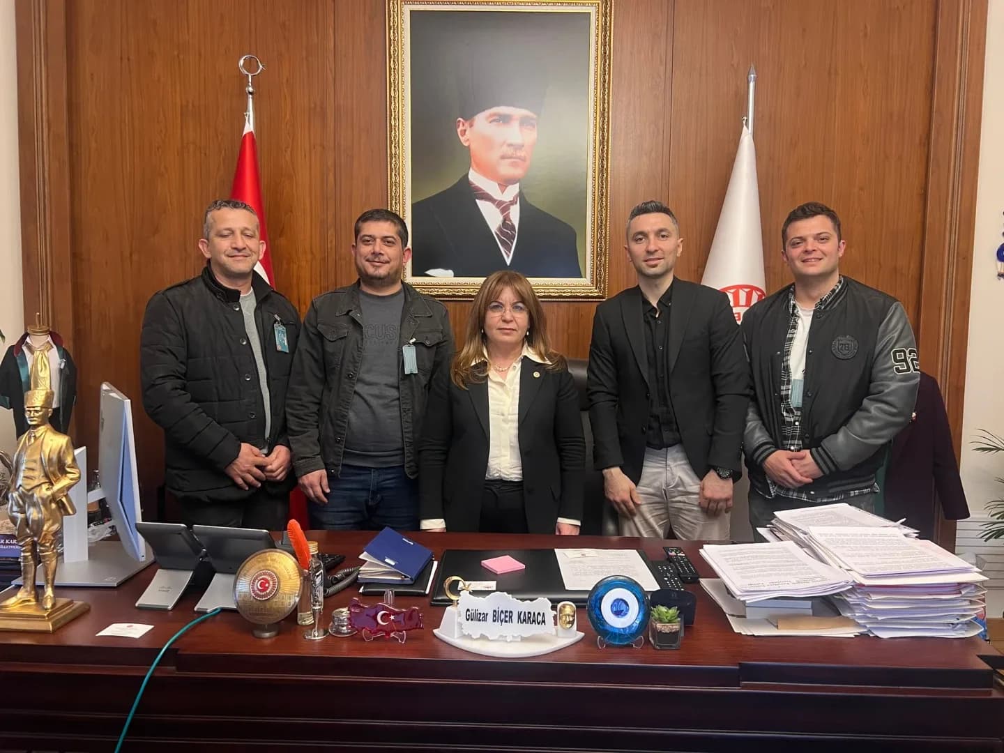 Türkiye İşitme Engelliler Spor Federasyonu Başkanı Sayın Dursun Gözeli’yi ziyaret ettik