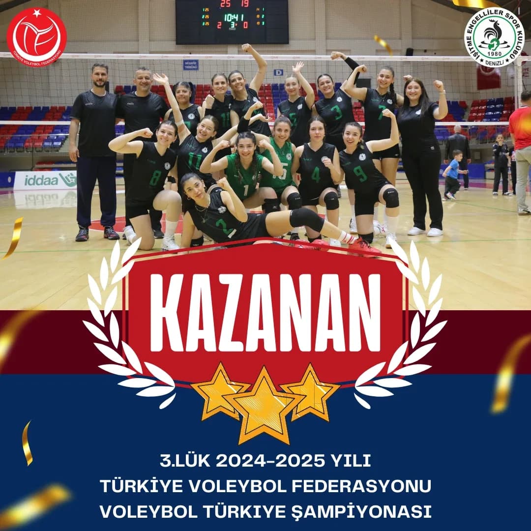 2024-2025 Basketbol Türkiye Şampiyonası’nda takımımız 3.’lük