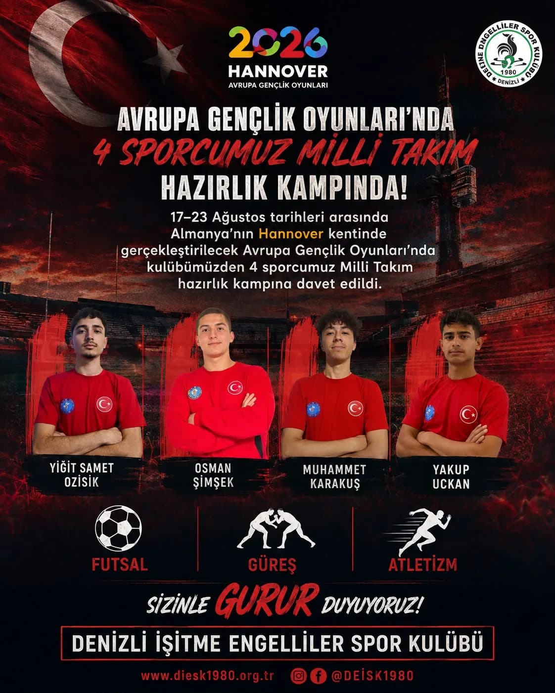 Avrupa Gençlik Oyunları’na Hazırlık Kampı